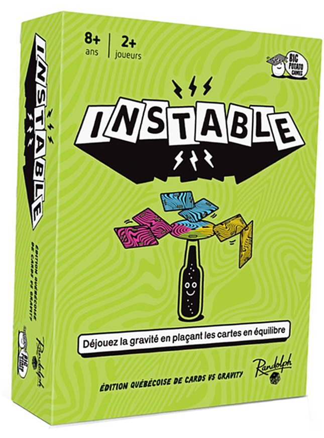 Boîte du jeu Instable - Cards vs Gravity (Édition Québécoise) (VF)