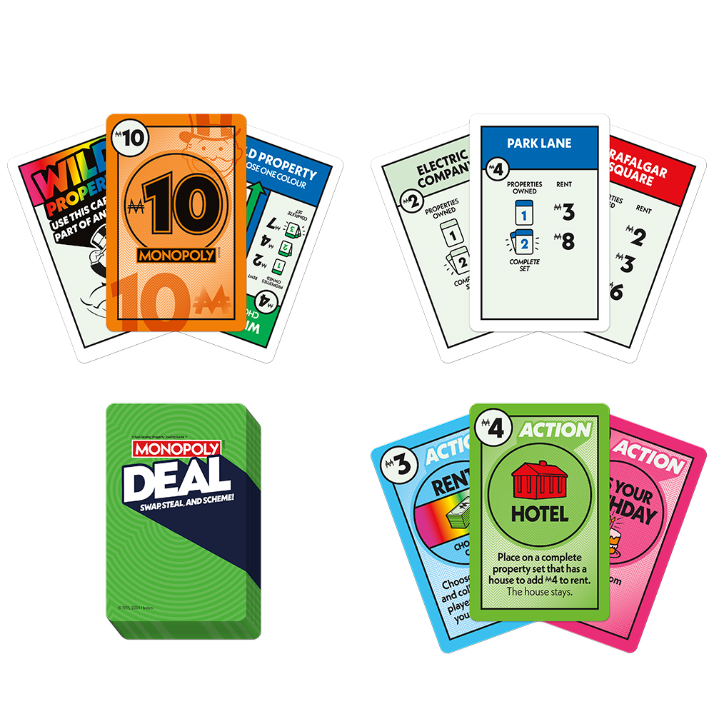 Présentation du jeu Jeu de Cartes Monopoly - Deal (Vert) (ML)