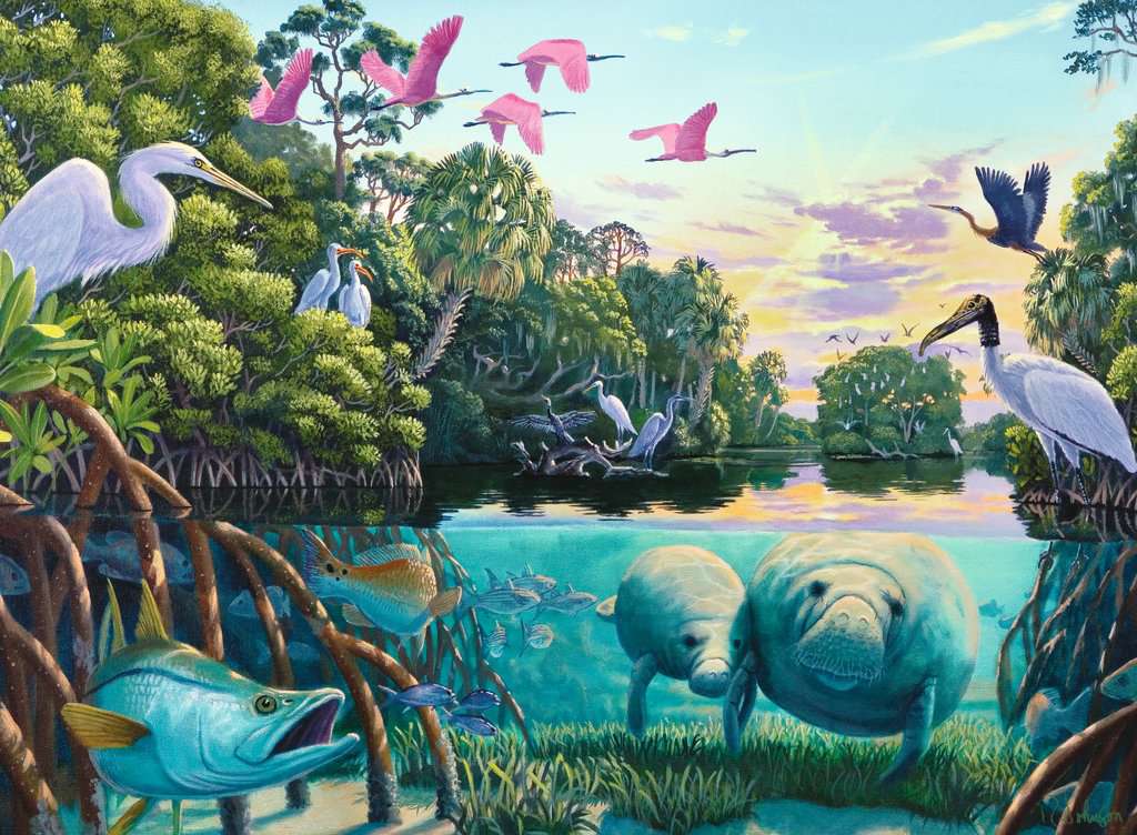 Balade de Lamantins (500 pièces) – Ravensburger