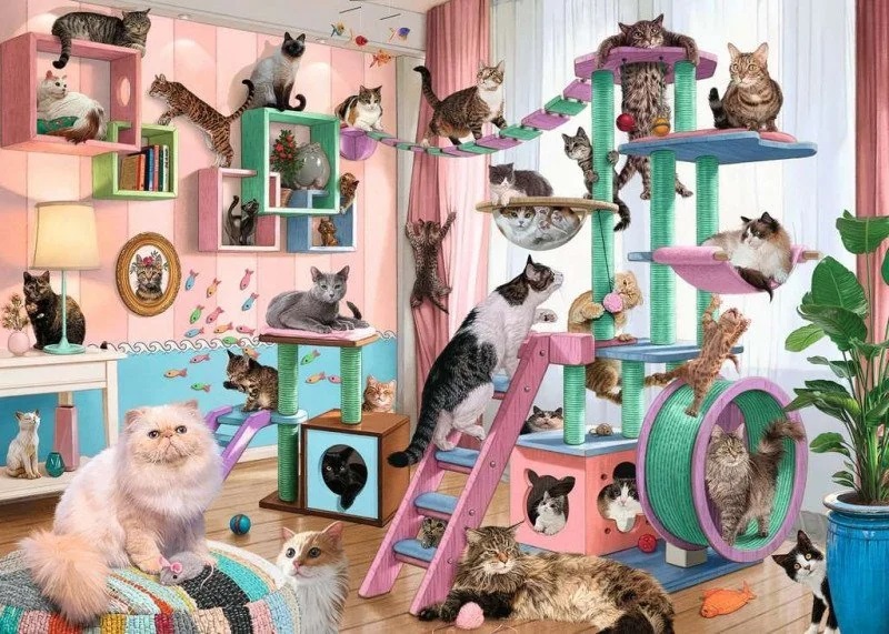 Boîte du casse-tête Cat Tree Heaven (1000 pièces) - Ravensburger