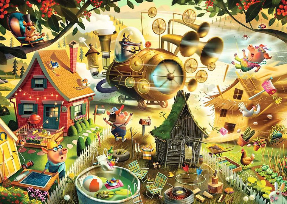 Look Out Little Pig (1000 pièces) – Ravensburger