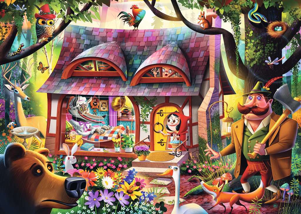 Tire la bobinette, Petit Chaperon Rouge (1000 pièces) – Ravensburger