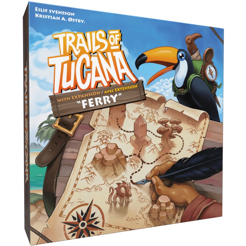Boîte du jeu Trails of Tucana + Extension Ferry (VF)