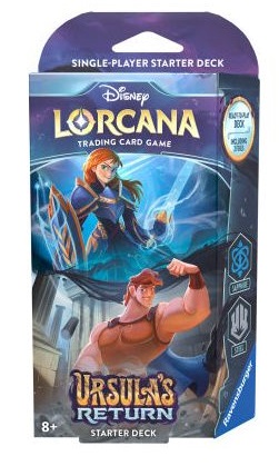 Boîte du jeu Disney Lorcana: Ursula's Return - Starter Deck (Sapphire & Steel)