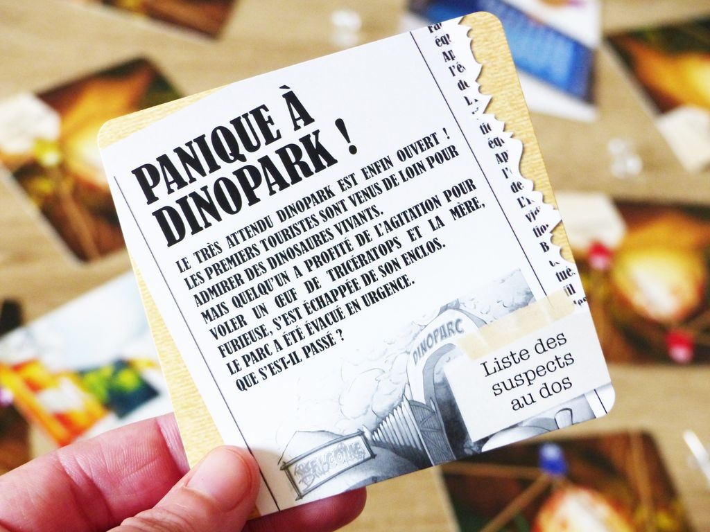 Présentation du jeu Enquêtes Express - Panique à DinoPark