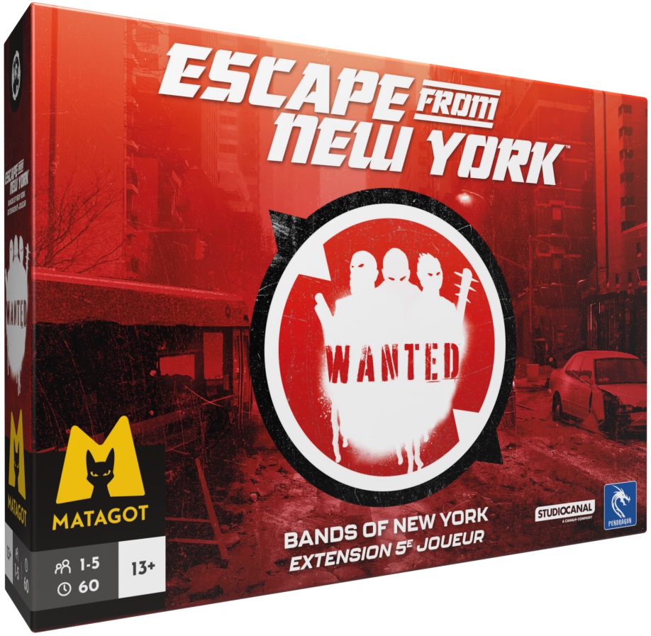 Boîte du jeu Escape from New York - Ext. 5 joueurs (Bands of NY) (VF)