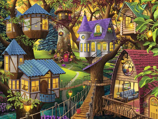Twilight in the Treetops (1500 pièces Large) – Ravensburger
