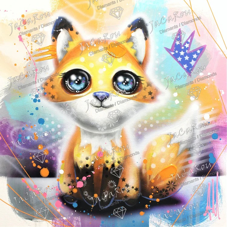 Broderie de Diamants – Frankie! (50 x 50)