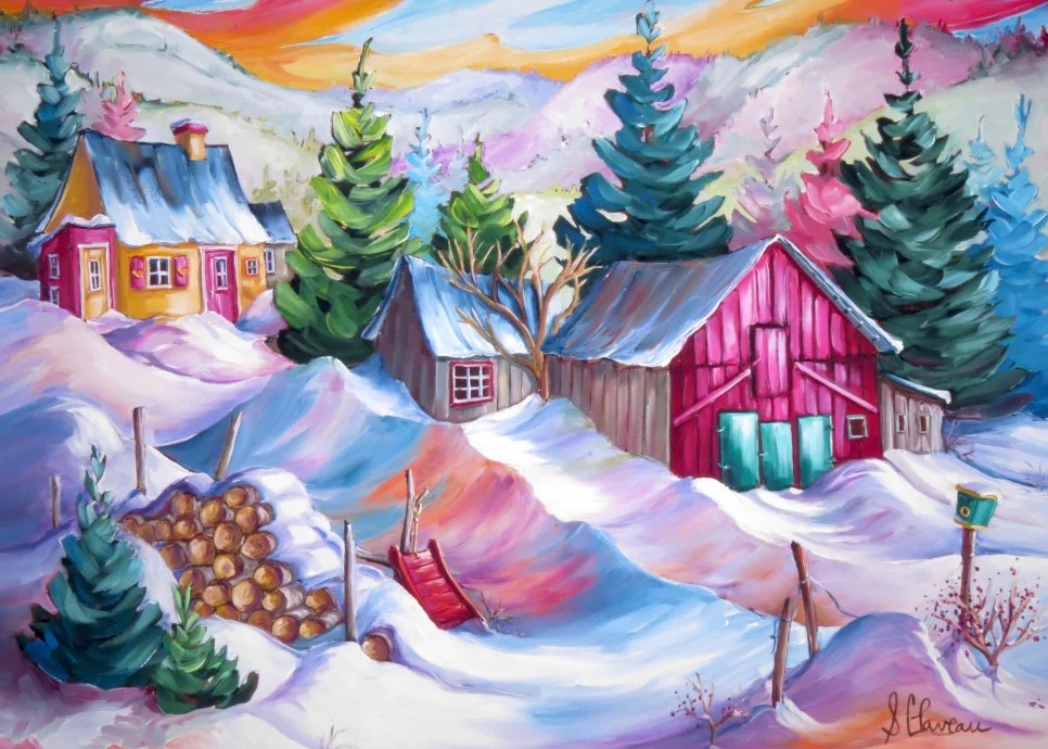 Broderie de Diamants – Charme Hivernal (70 x 50)