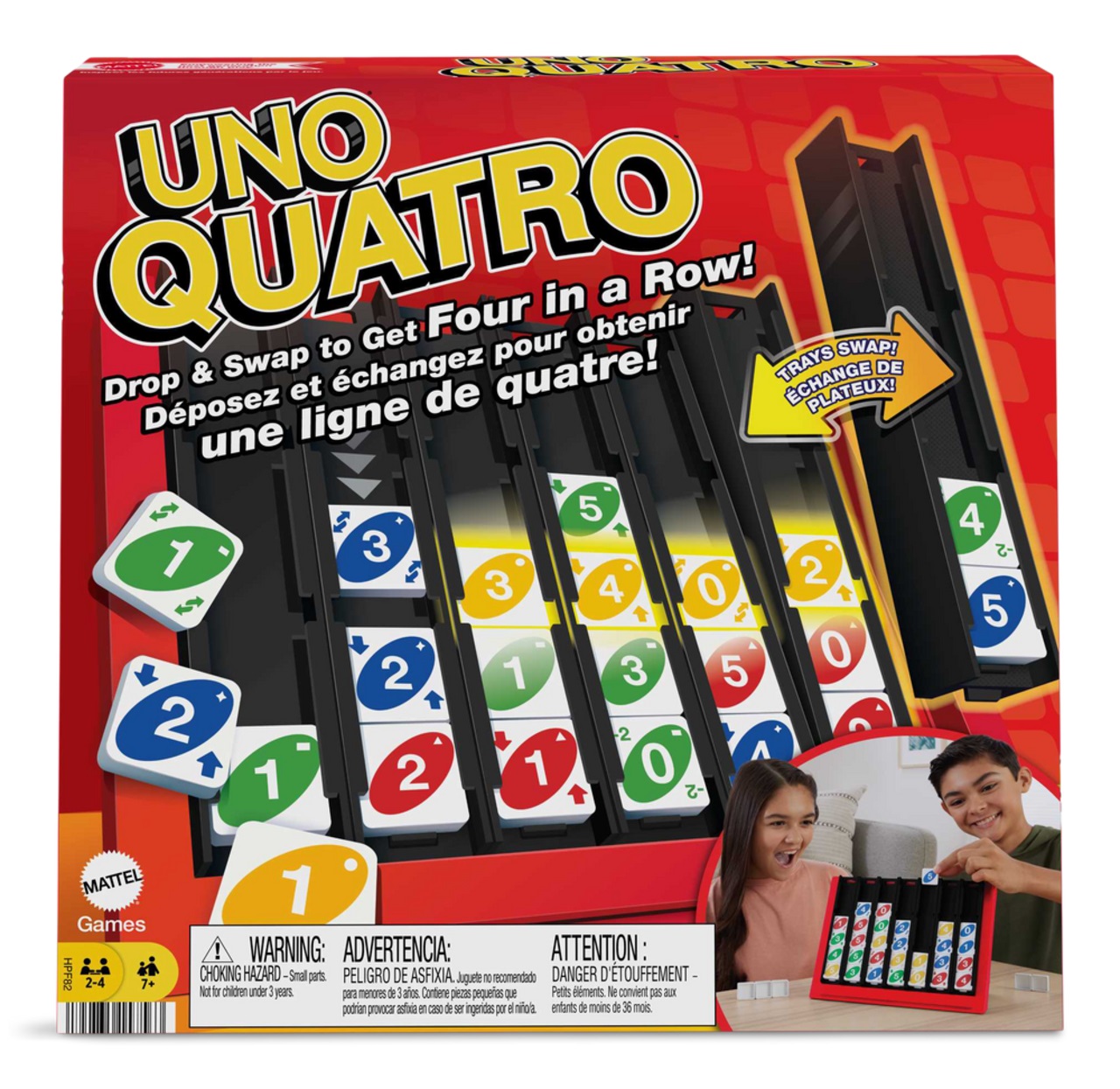 Boîte du jeu Uno - Quatro (ML)