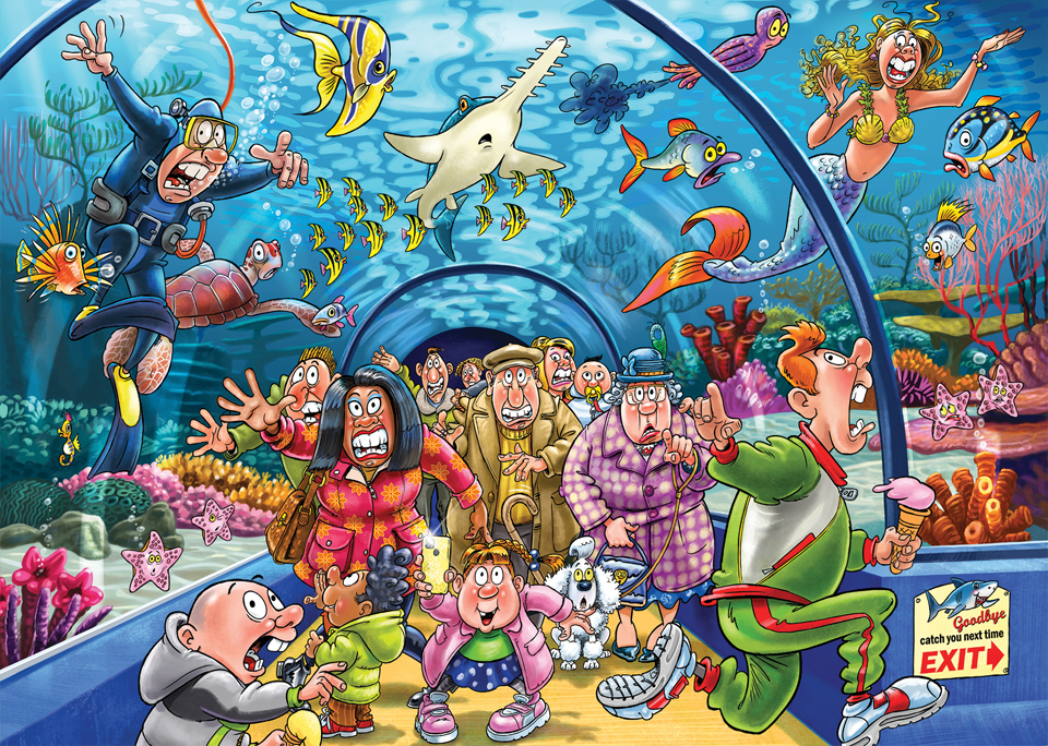 Wasgij Original 43 – Ça Sent le Poisson! (1000 pièces) – Jumbo