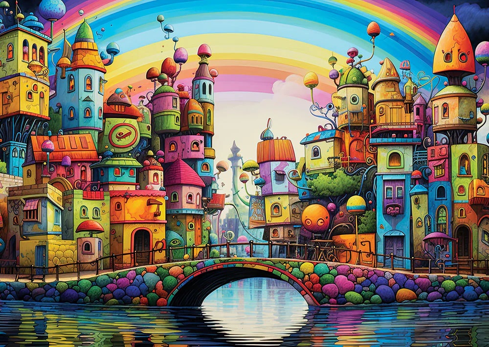Rainbow City (1000 pièces) – Yazz