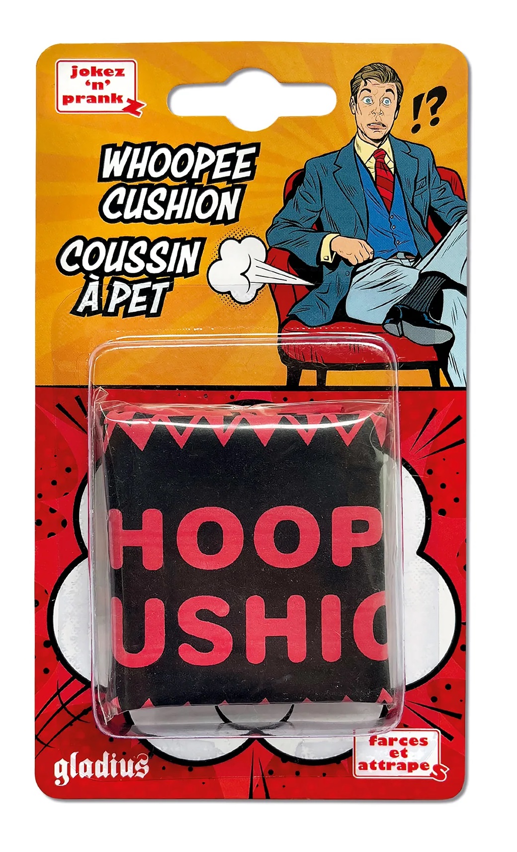 Farces et Attrapes – Coussin à Pet