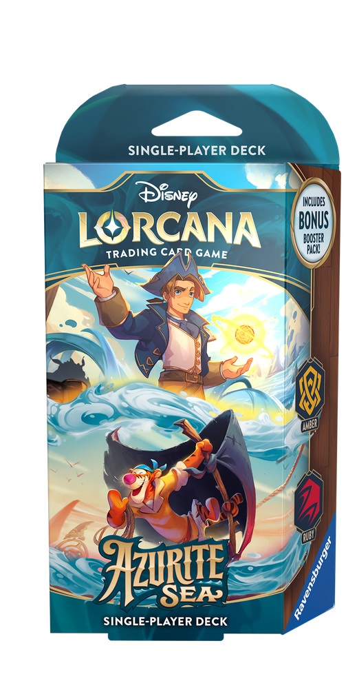 Disney Lorcana: Azurite Sea – Starter Deck (Amber & Ruby) (VA)