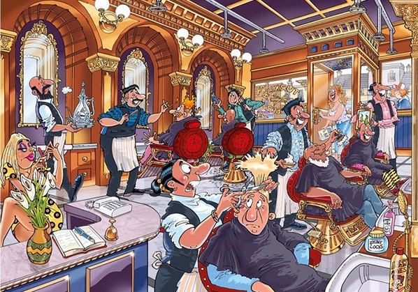 Wasgij Mystery 27 – Un Rasage de Très Très Près! (1000 pièces) – Jumbo