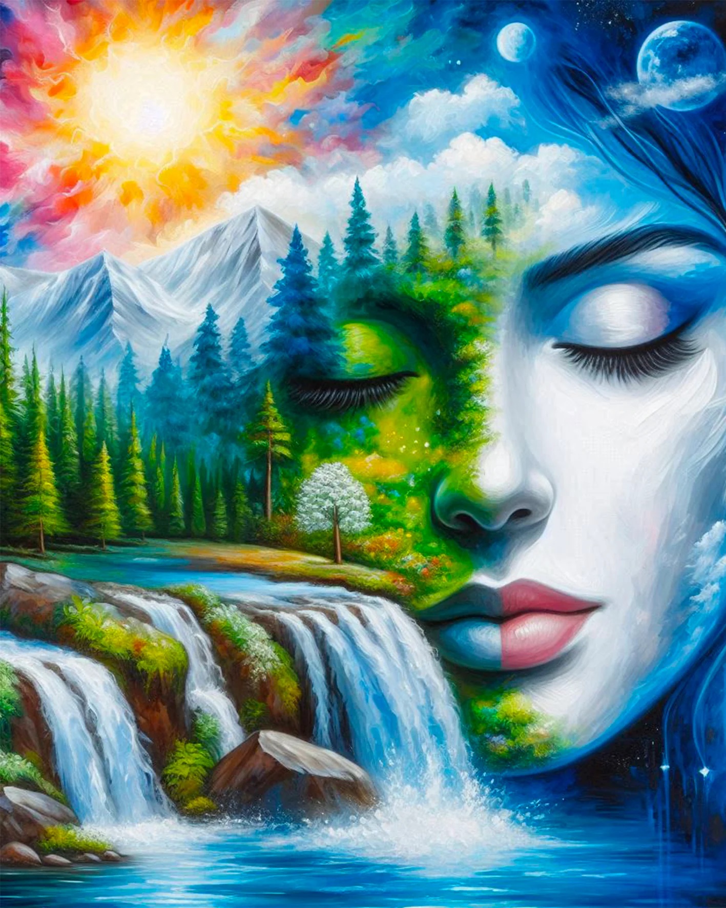 Broderie de Diamants – Peaceful (40 x 50)