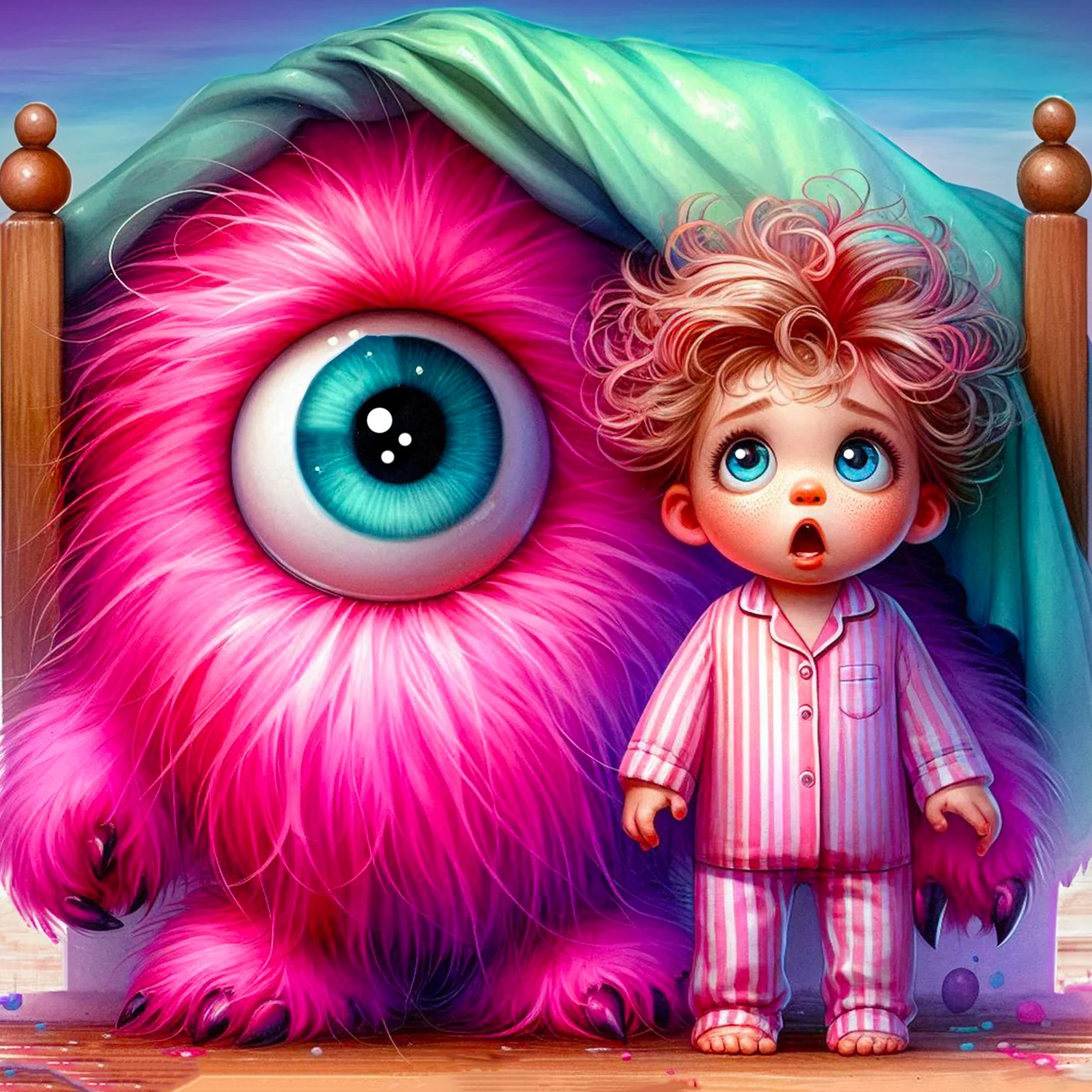 Broderie de Diamants – Pink Monster (40 x 40)