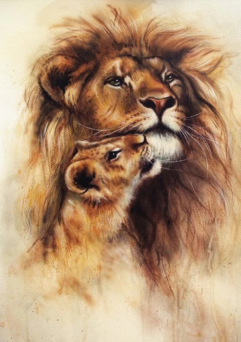 Lion and Her Baby (1000 pièces) – Magnolia