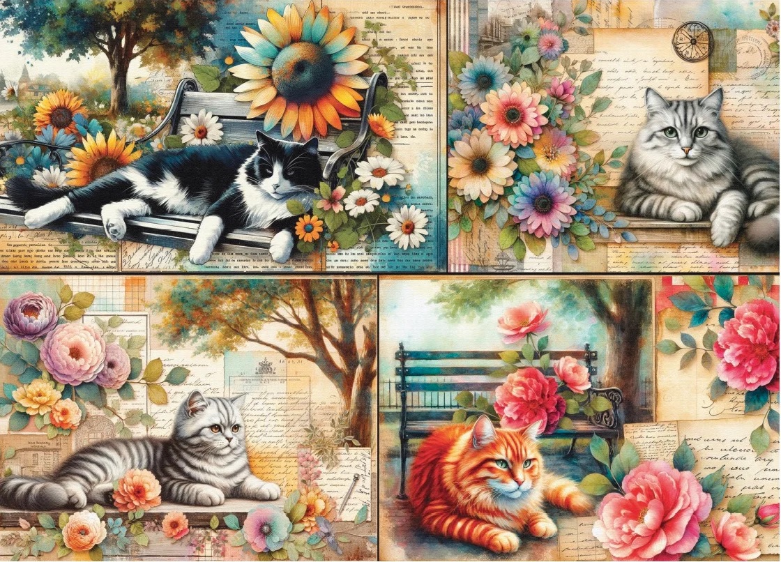 Catnap in the Park (1000 pièces) – Delfy