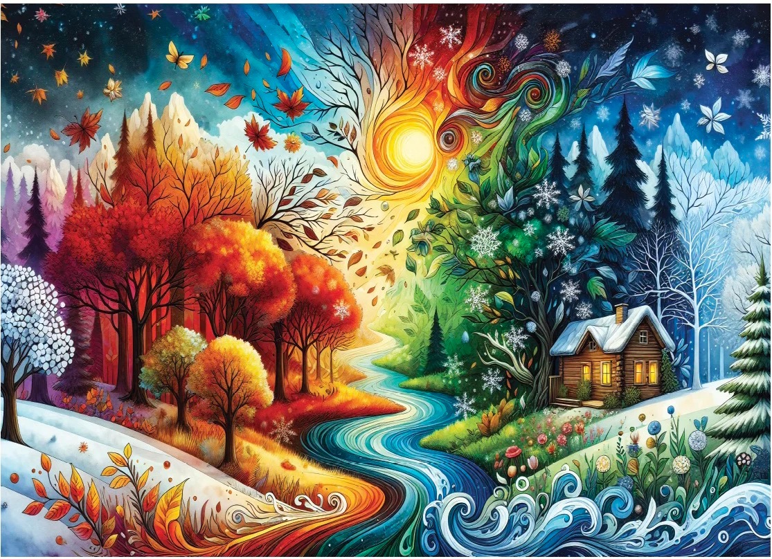 Harmony in Seasons (1000 pièces) – Delfy