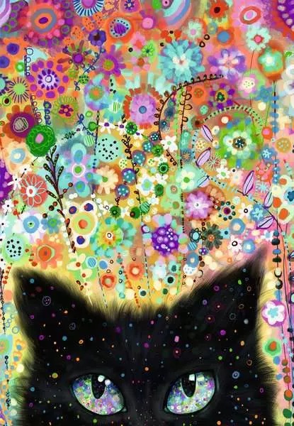 Puzzle Moments – Kaleidoscope Kitty (300 pièces) – Ravensburger