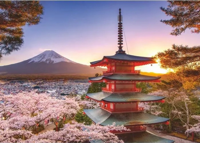 Cerisiers en fleurs du Mont Fuji (1000 pièces) – Ravensburger