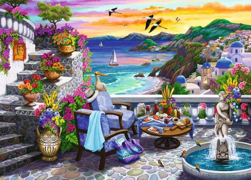 Coucher de Soleil à Santorini (300 pièces Large) – Ravensburger