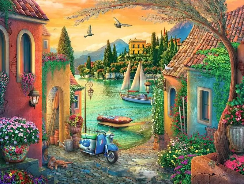 European Villa Views (750 pièces Large) – Ravensburger