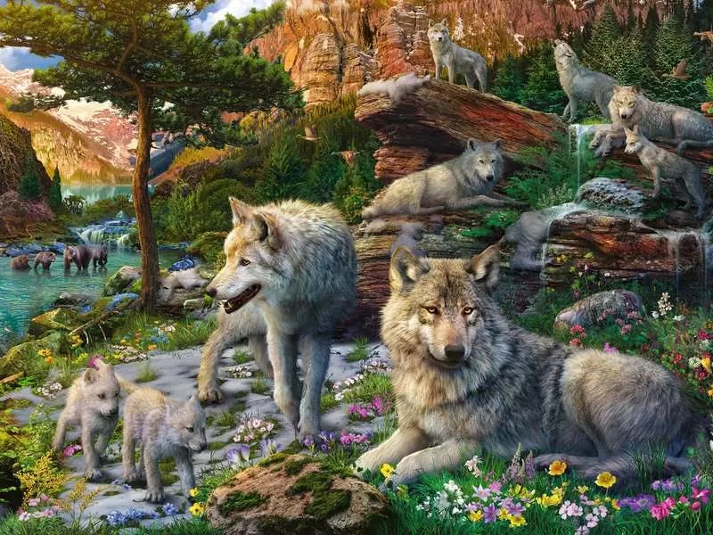 Loups au Printemps (1500 pièces) – Ravensburger
