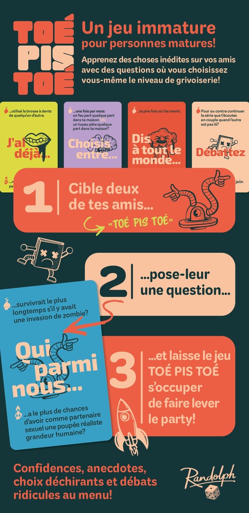 Présentation du jeu Toé Pis Toé (VF)