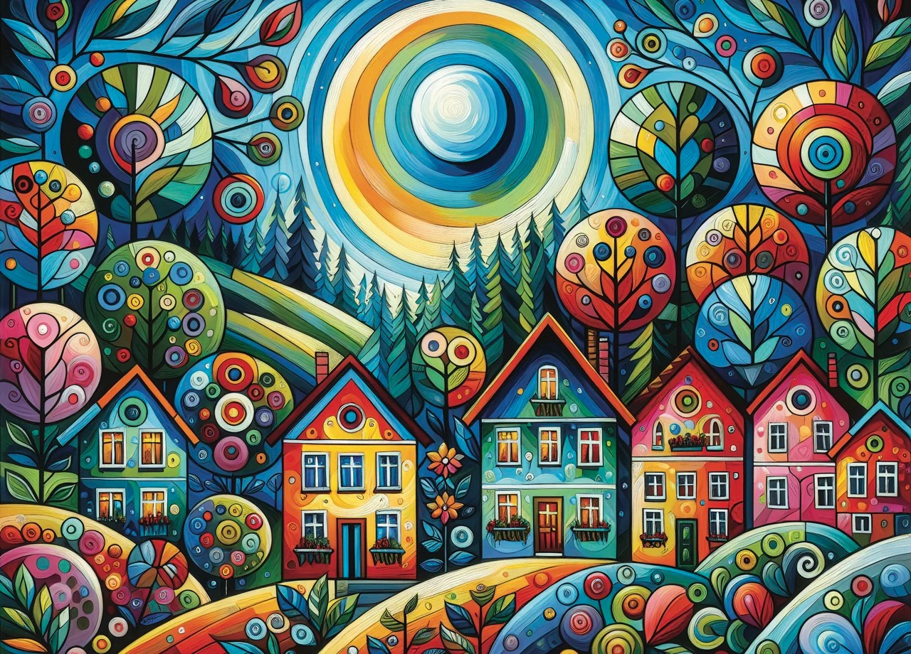 Lovely Colorful Village (1000 pièces) – JaCaRou
