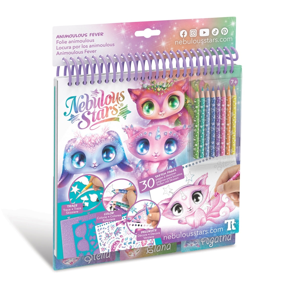 Nebulous Stars – Carnet de croquis créatif Folie Animoulous