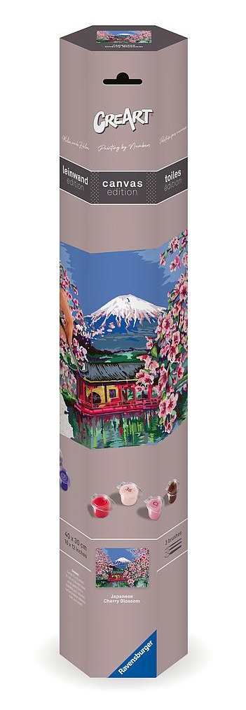 Ravensburger CreArt Japanese Cherry Blossom Mount Fuji Numbers for