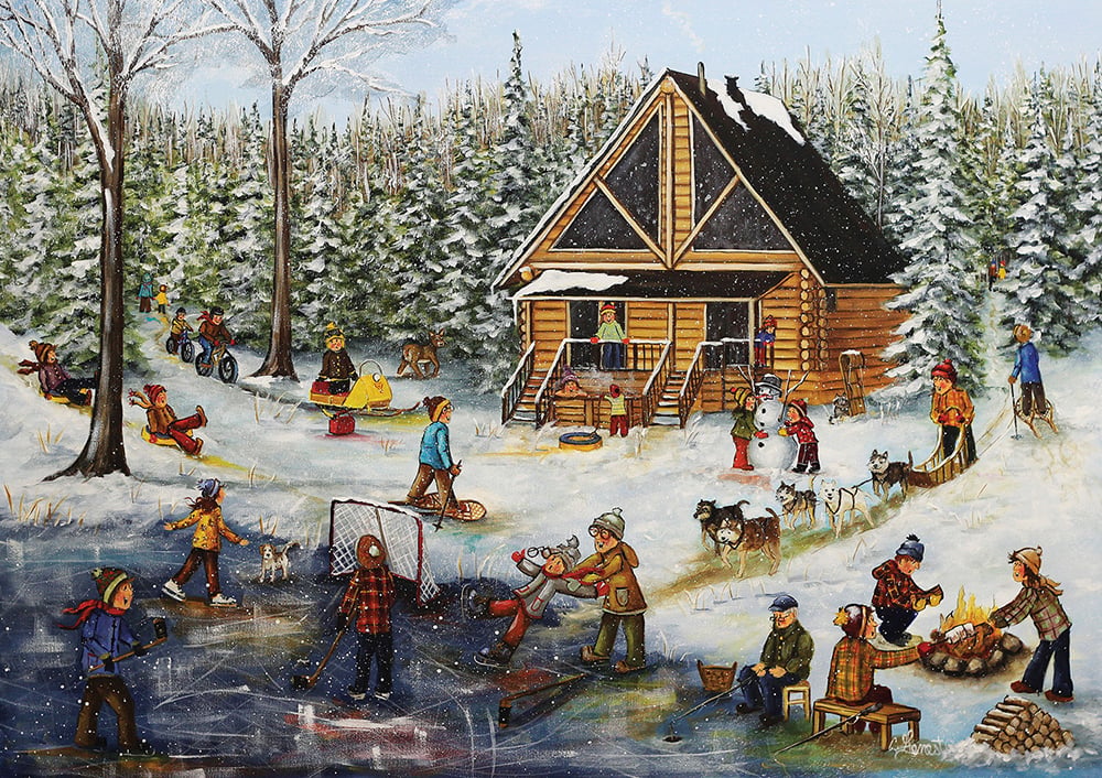 Genest – Hiver au Chalet (1000 pièces) – Pierre Belvédère – Trefl