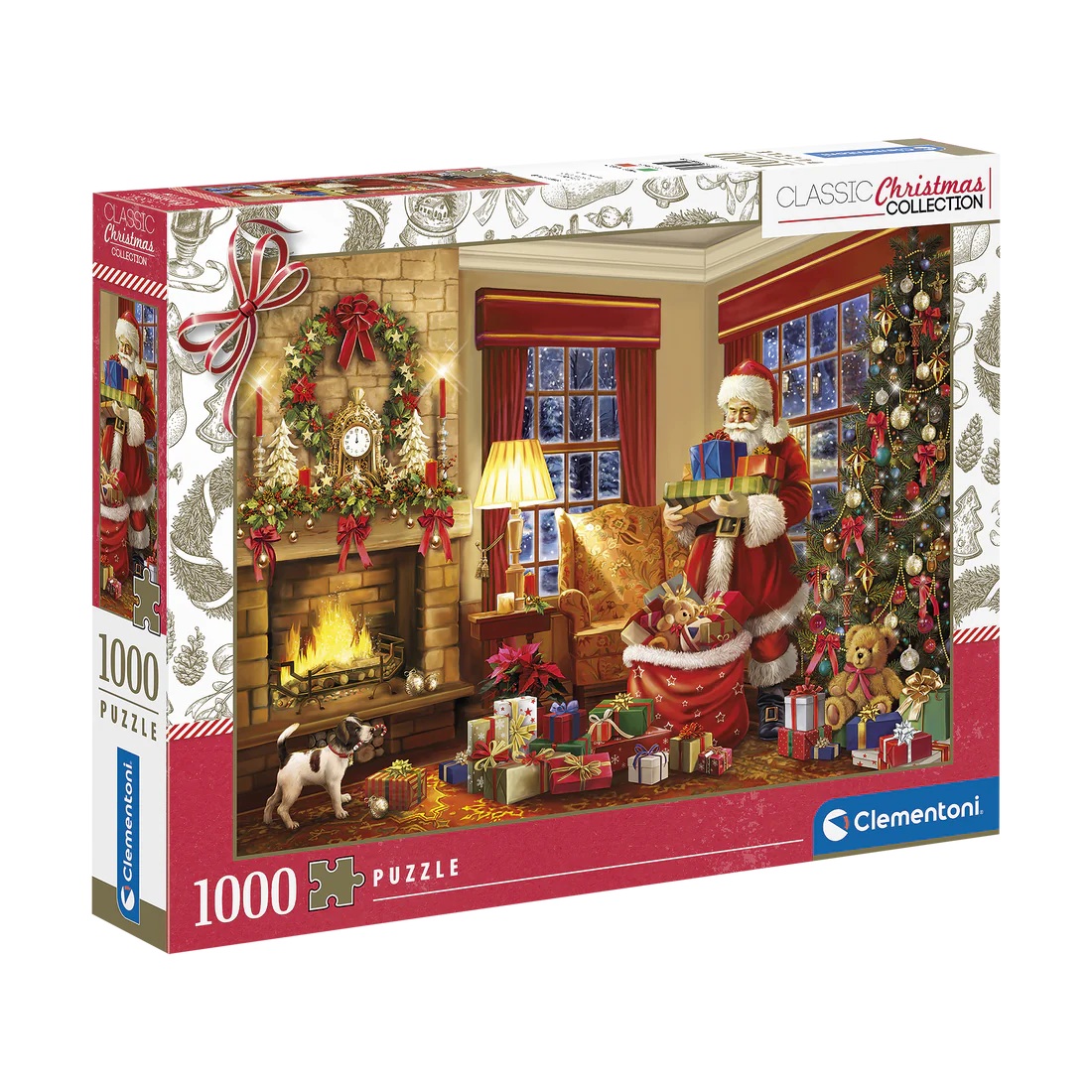La Visite du Père Noël (1000 pièces) – Clementoni