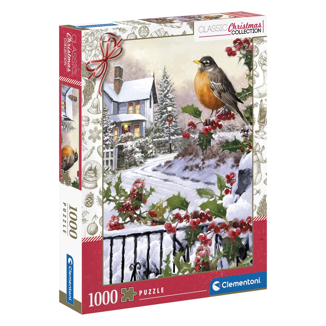 Le Rouge-Gorge et Buissons de Houx (1000 pièces) – Clementoni