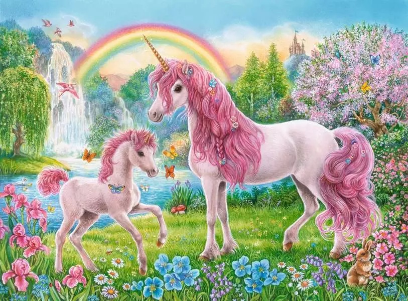 Magical Unicorns (100 pièces XXL) + Livre Coloriage – Ravensburger