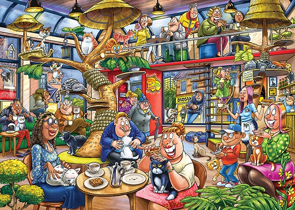 Wasgij Mystery 28 – Folie Féline! (1000 pièces) – Jumbo