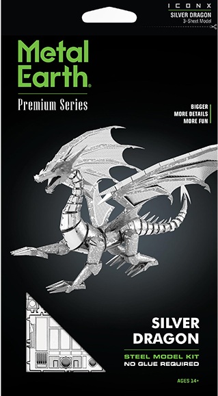 Metal Earth – Dragon Argenté