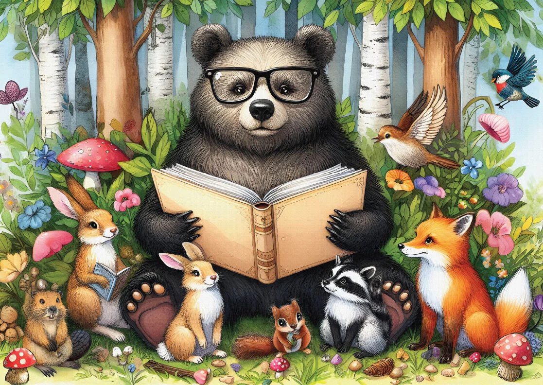 Bear’s Storytime Circle (1000 pièces) – Delfy