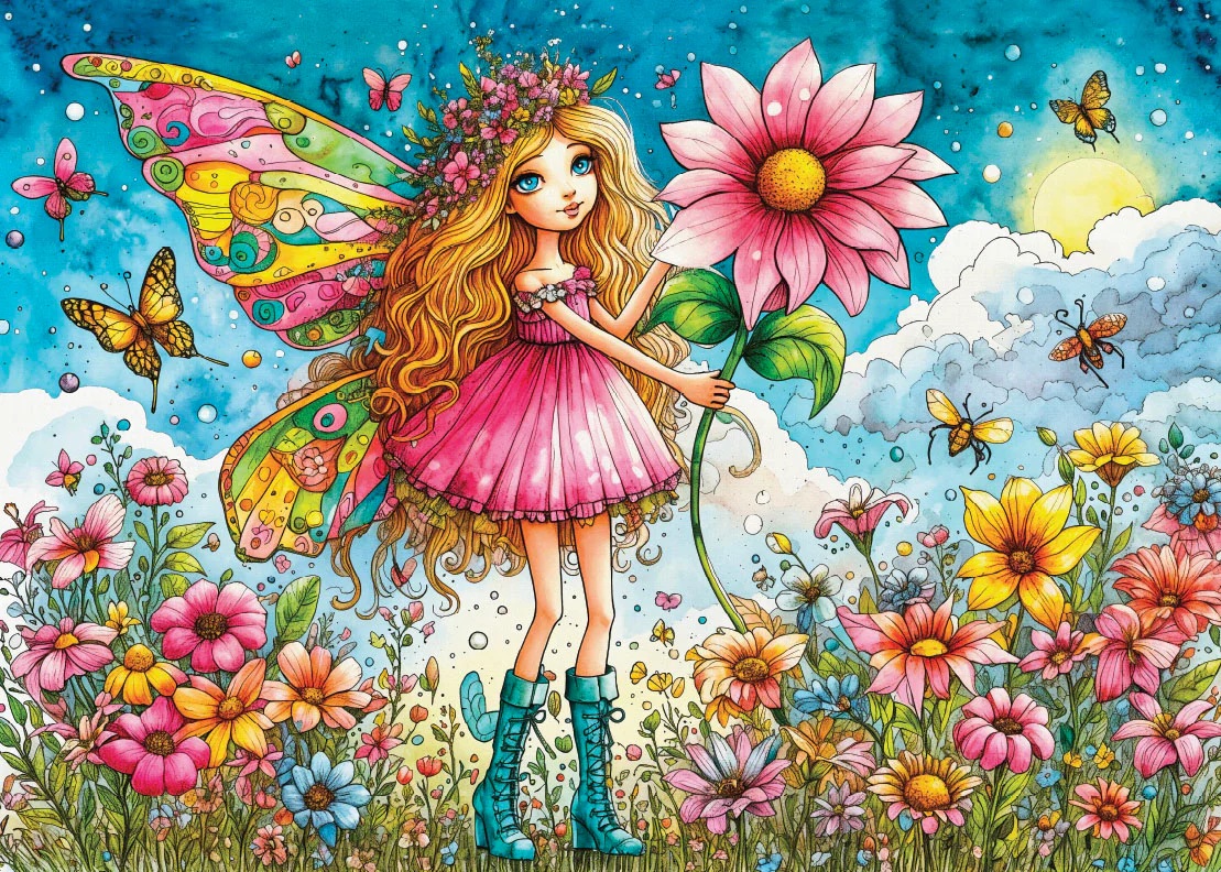 Blush Garden Whispers (1000 pièces) – Delfy