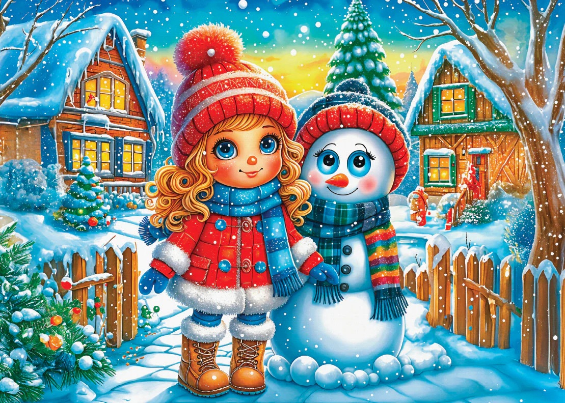 Frosty Friends Forever (1000 pièces) – Delfy