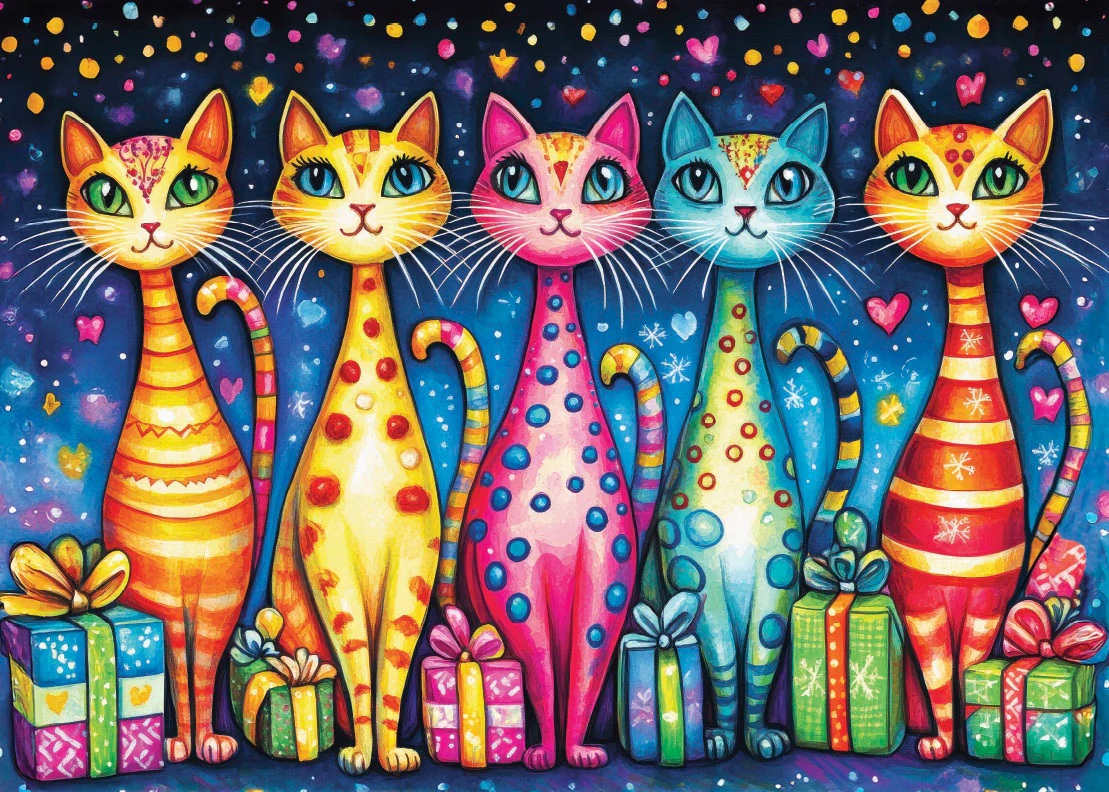 Purrfectly Wrapped (1000 pièces) – Delfy