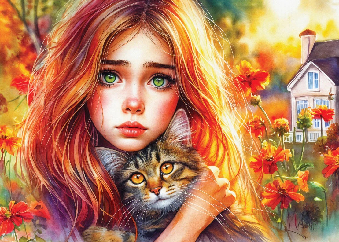 Silent Feline Comfort (1000 pièces) – Delfy