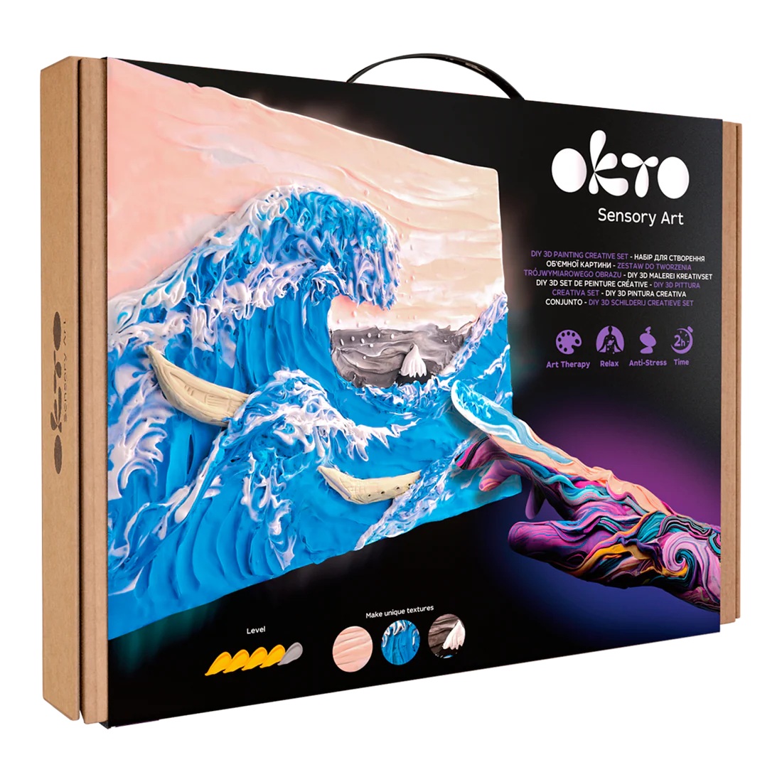 DIY 3D Set de Peinture Créative – La Grande Vague à Kanagawa