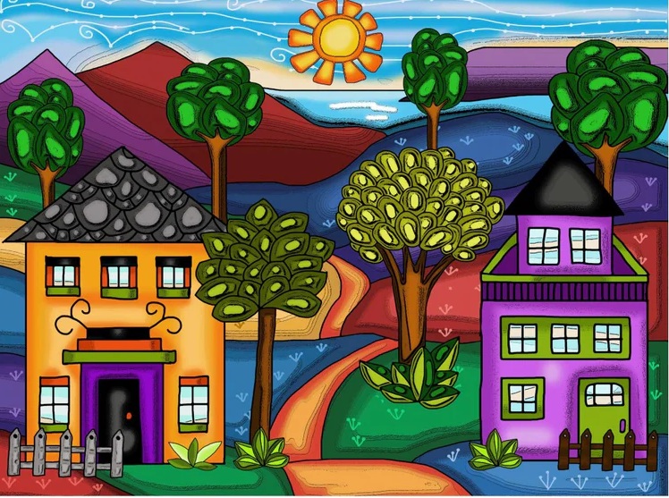 Broderie de Diamants – Chemin des Couleurs (40 x 30)
