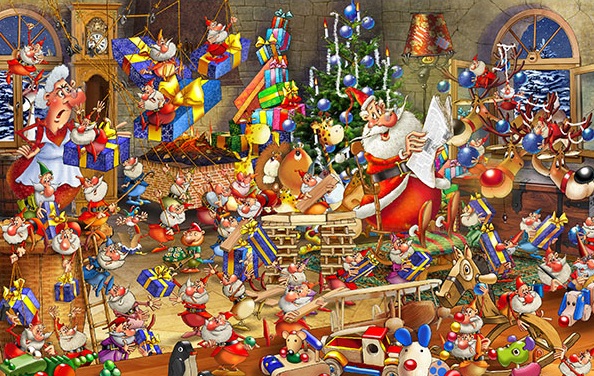 Le Tumulte de Noël (1000 pièces) – Piatnik