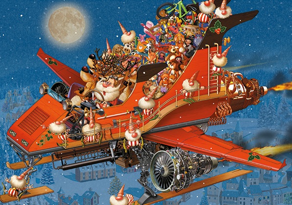 Ruyer – Avion de Noël (1000 pièces) – Piatnik