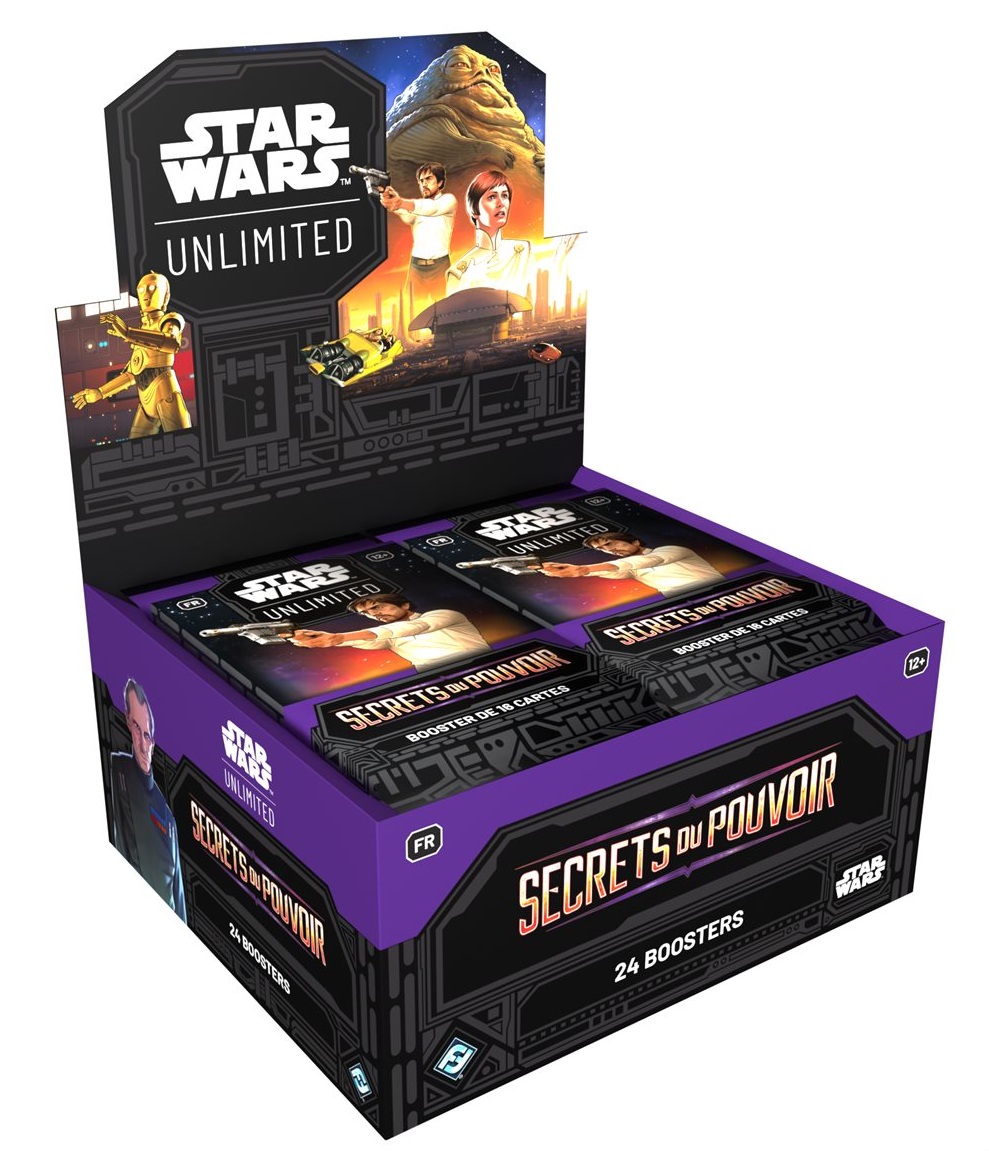 Star Wars: Unlimited – Secrets du Pouvoir – Boîte scellée de 24 Boosters (6e ext)
