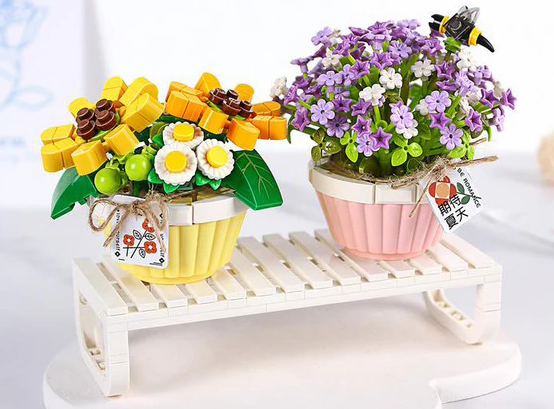 LOZ Blocks – Printemps Gypsophile et Marguerite avec Abeille